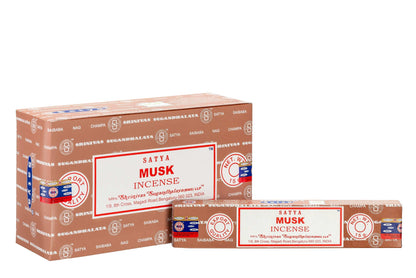 SATYA MUSK INCENSE 15 g World of Incense Australia New Age Products Incense Sticks