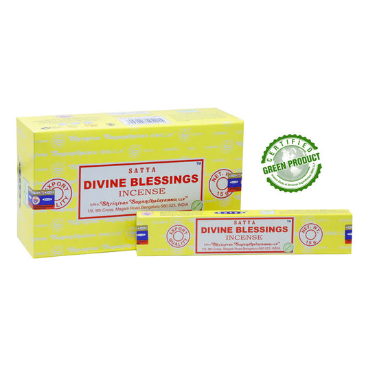 Satya Divine Blessings Incense Sticks 15 gms (Best Indian Incense Sticks)