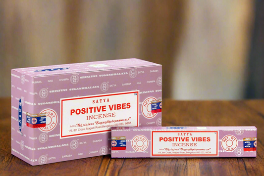 Satya Positive Vibes Incense Sticks - Box of 12 (180 gms)