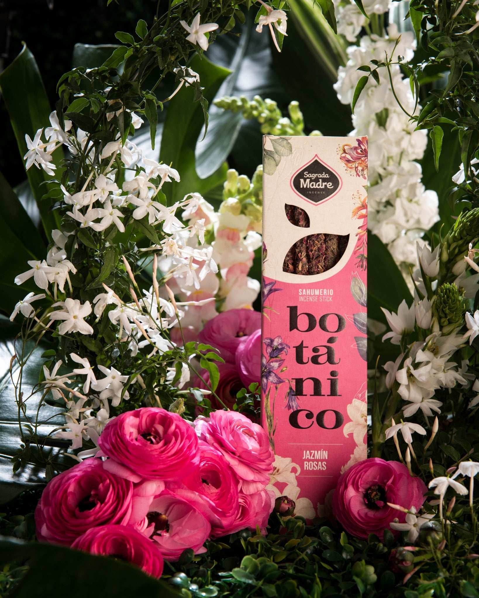 Sagrada Madre Jasmine Roses Botanical Incense 6 Sticks