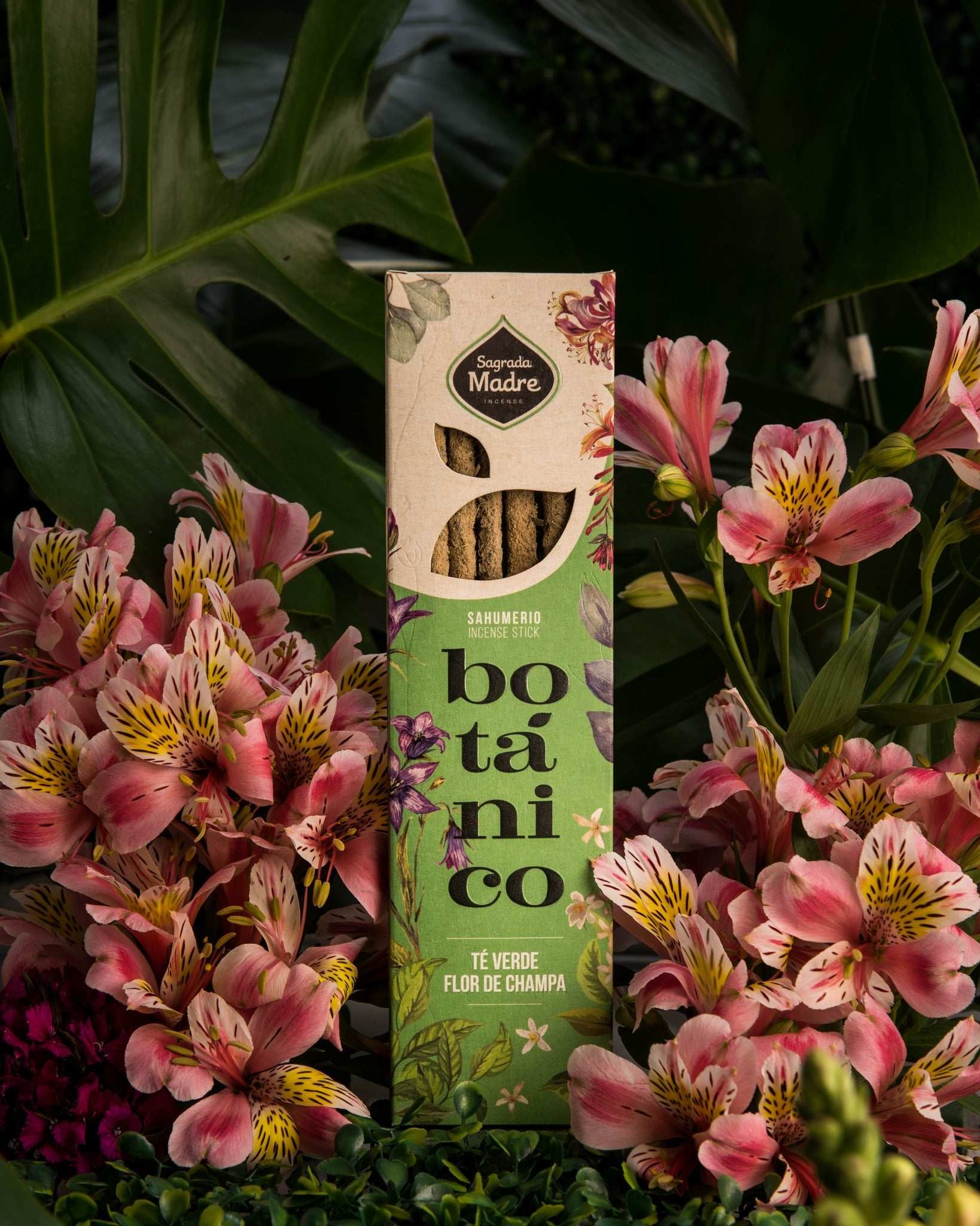 Sagrada Madre Green Tea Champa Botanical Incense 6 Sticks