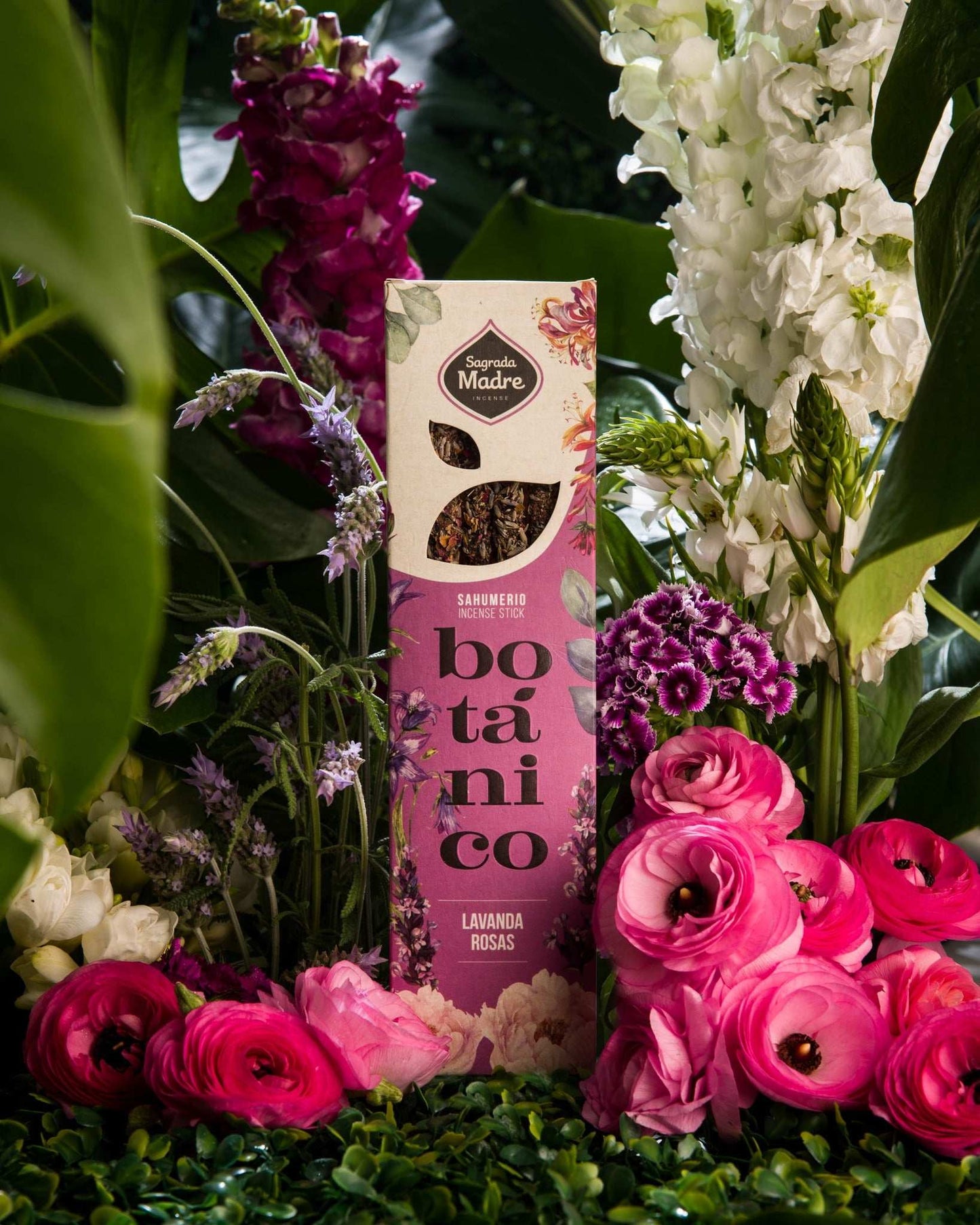Sagrada Madre Lavender Roses Botanical Incense 6 Sticks