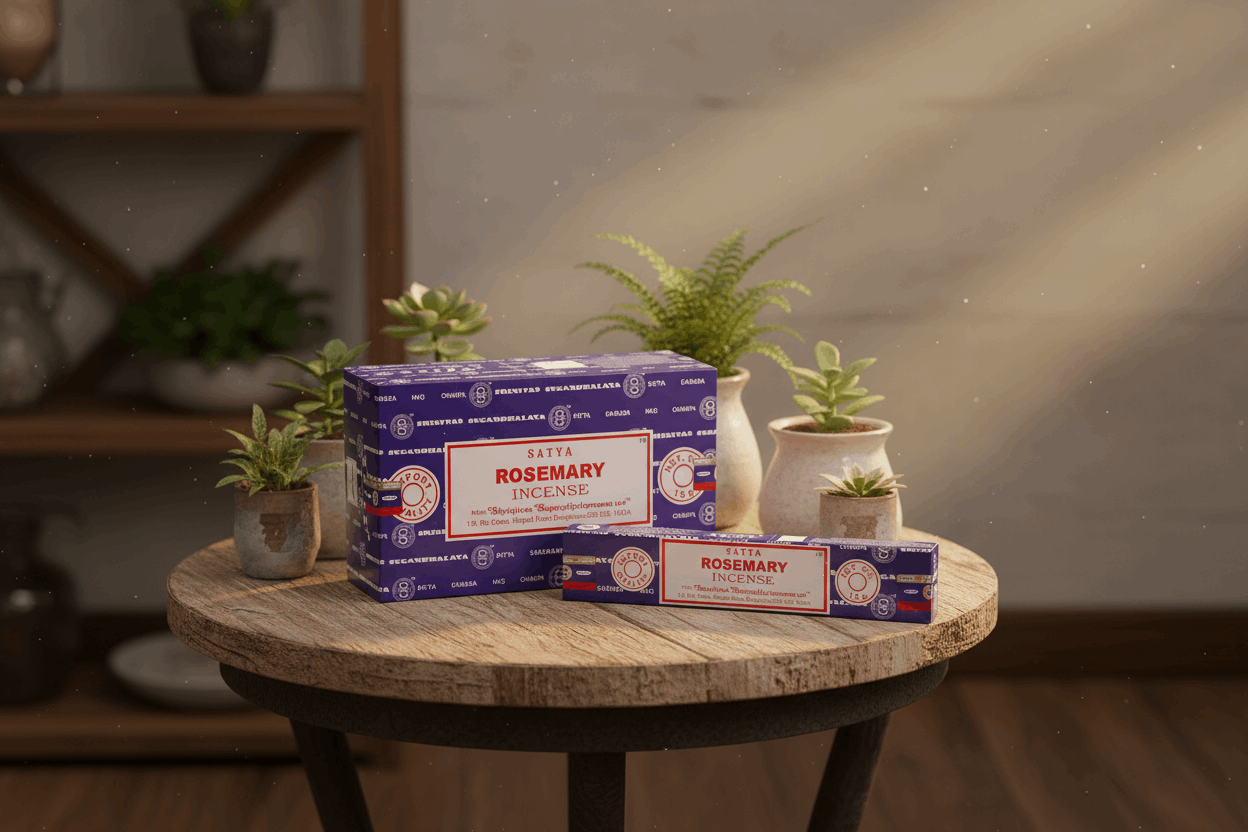 Satya Rosemary Incense Sticks - Box of 12 (180 gms)