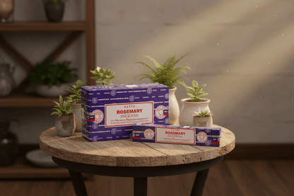 Satya Rosemary Incense Sticks - Box of 12 (180 gms)
