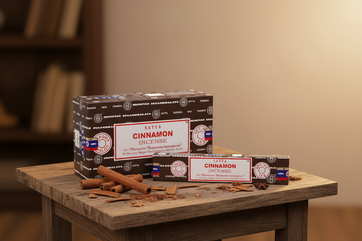 Satya Cinnamon Incense Sticks 15 gms (Best Indian Incense Sticks)