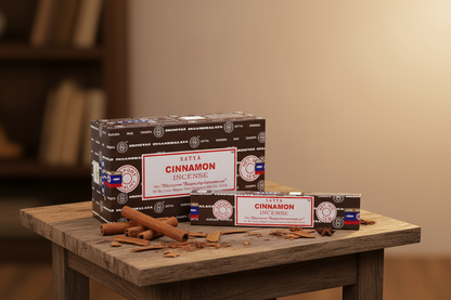 Satya Cinnamon Incense Sticks 15 gms (Best Indian Incense Sticks)