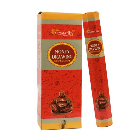 Aromatika Hexa Incense Sticks Money Drawing - Pack of 6 (approx. 217 gms)