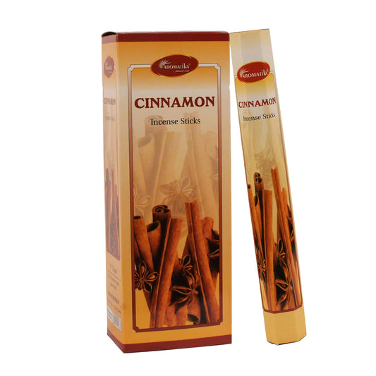 Aromatika Hexa Incense Stick Cinnamon - Pack of 6 (approx. 217 gms)