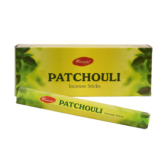 Aromatika Hexa Incense Sticks Patchouli - Pack of 6 (approx. 217 gms)
