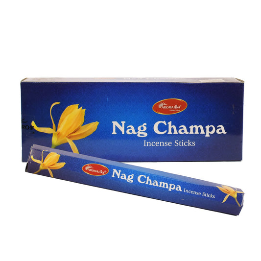 Aromatika Hexa Incense Sticks Nag Champa - Pack of 6 (approx. 217 gms)