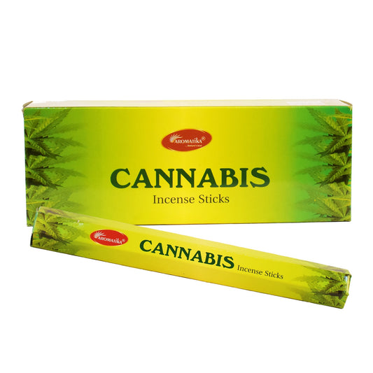 Aromatika Hexa Incense Stick Cannabis - Pack of 6 (approx. 217 gms)