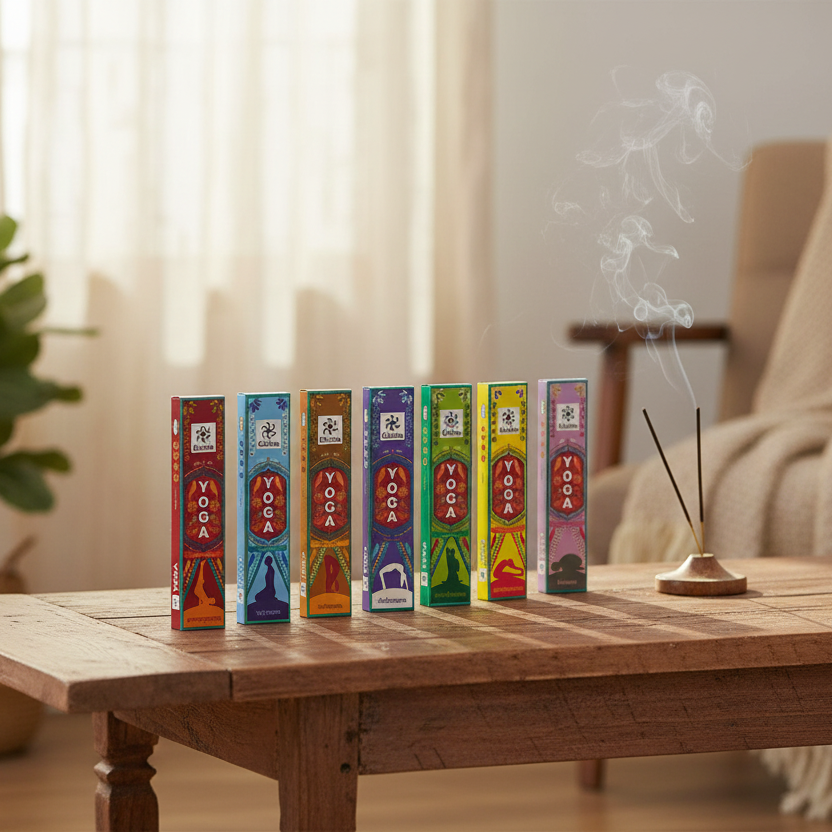 Zed Black Chakra Yoga (Pack of 12) Assorted Fragrances