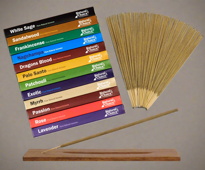 Natural Choice Incense Sticks Sampler Variety Pack - Premium Natural Incense Sticks