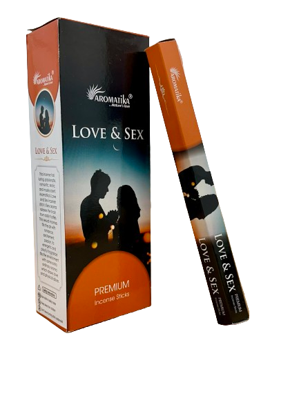 Aromatika Hexa Incense Sticks Love & Sex - Pack of 6 (approx. 217 gms)