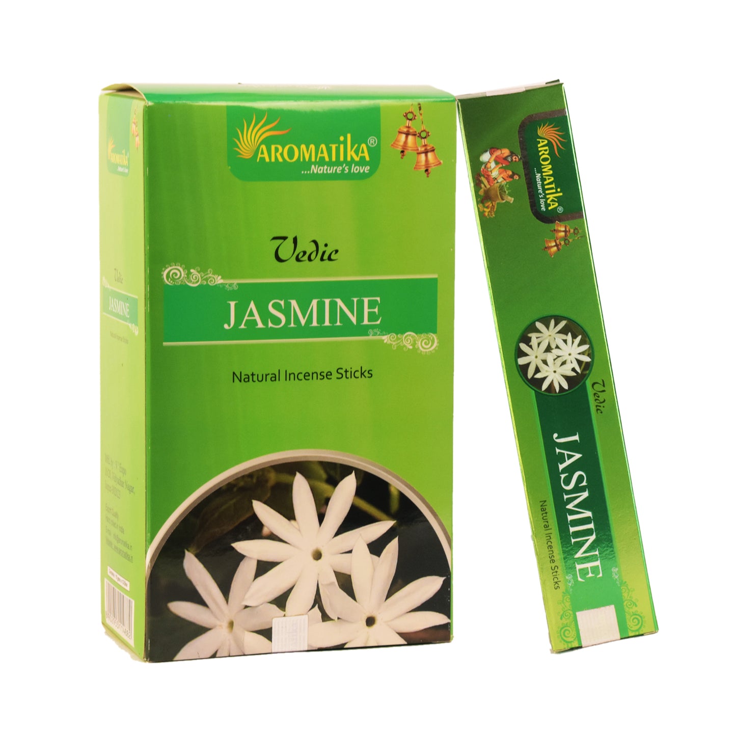 Aromatika Vedic Incense Sticks Jasmine - Pack of 12 (approx. 180 gms)