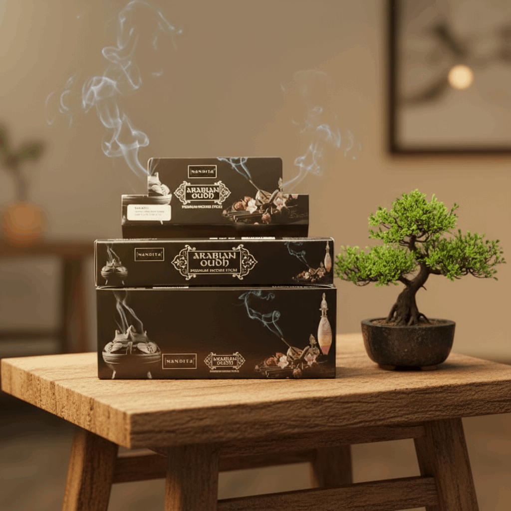 Nandita Aroma Series Arabian Oudh Incense Sticks - Box of 12 (180 gms)