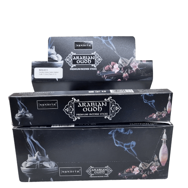 Nandita Aroma Series Arabian Oudh Incense Sticks - Box of 12 (180 gms)