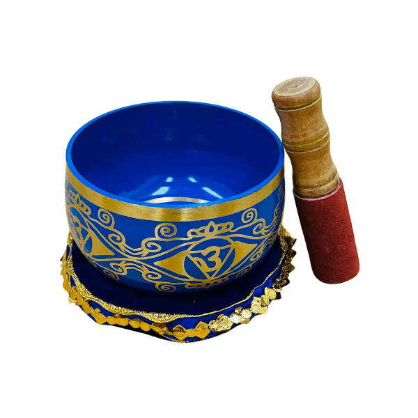 Brass Singing Bowl 5" - Third Eye Indigo