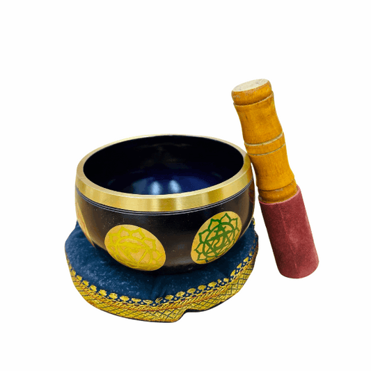 Brass Singing Bowl 4" - Crown Chakra Violet