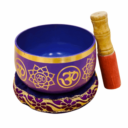 Brass Singing Bowl 5" - Crown Chakra Violet