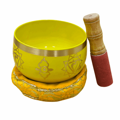 Brass Singing Bowl 5" - Solar Plexus Chakra Yellow
