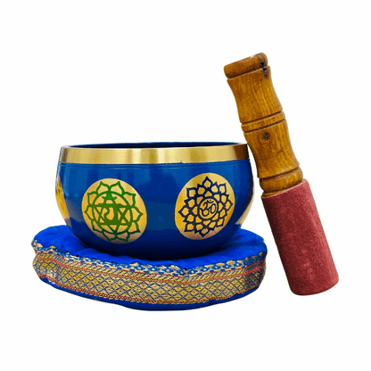 Brass Singing Bowl 4" - Third Eye Indigo