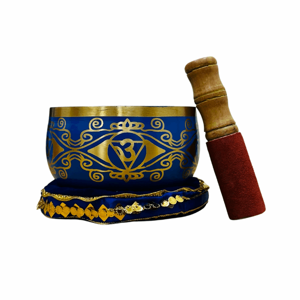 Brass Singing Bowl 5" - Third Eye Indigo