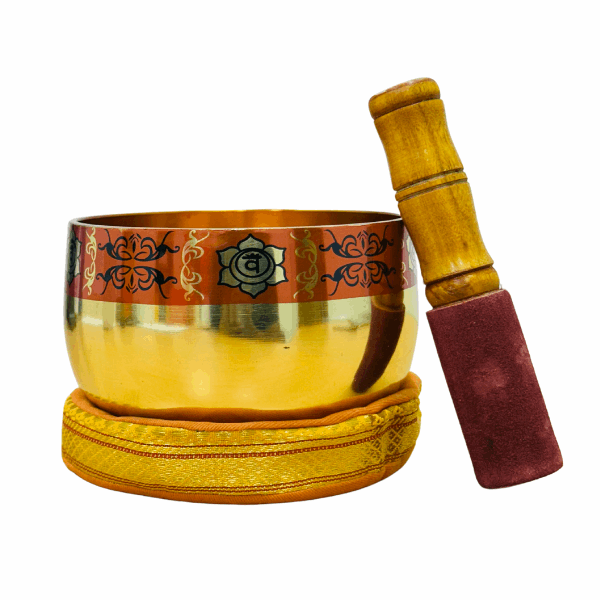 Brass Singing Bowl 4.5"- Sacral Chakra Orange