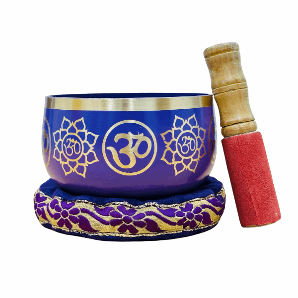Brass Singing Bowl 5" - Crown Chakra Violet