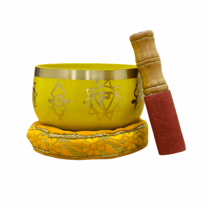 Brass Singing Bowl 5" - Solar Plexus Chakra Yellow