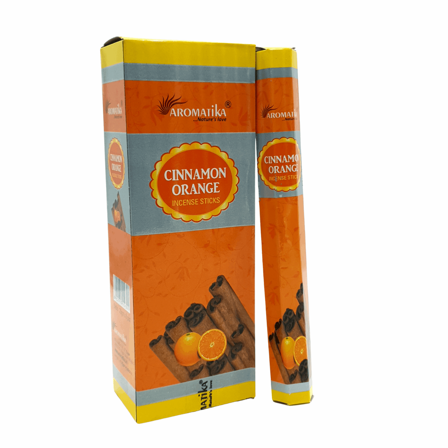 Aromatika Hexa Incense Stick Cinnamon Orange - Pack of 6 (approx. 217 gms)