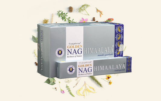 Golden NAG Himalaya Incense Sticks - Box of 12 (180 gms)