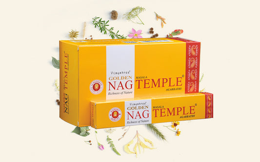 Golden NAG Temple Incense Sticks 15 Gms