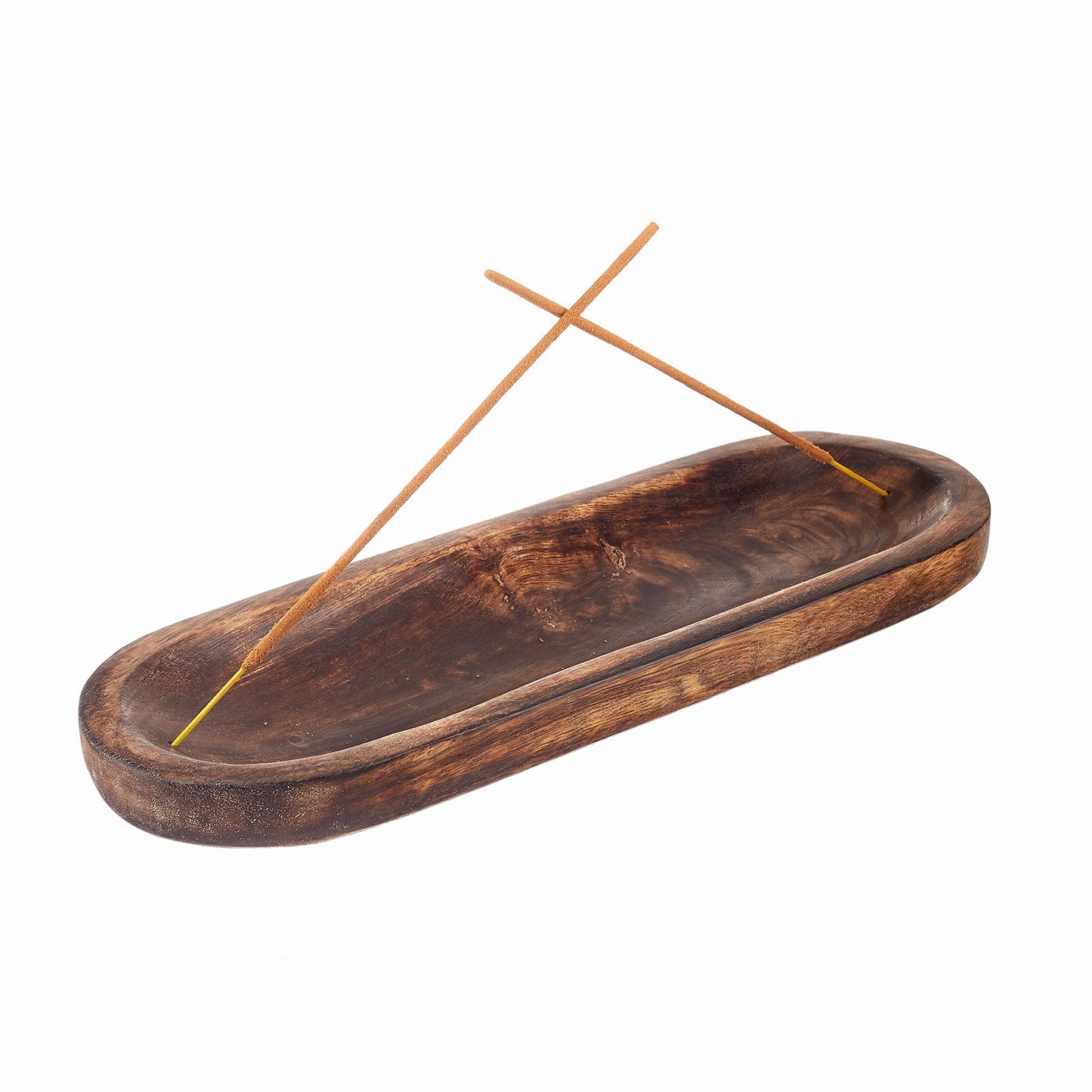 Trough Burner - Mango Wood (FREE Incense Sticks Included)