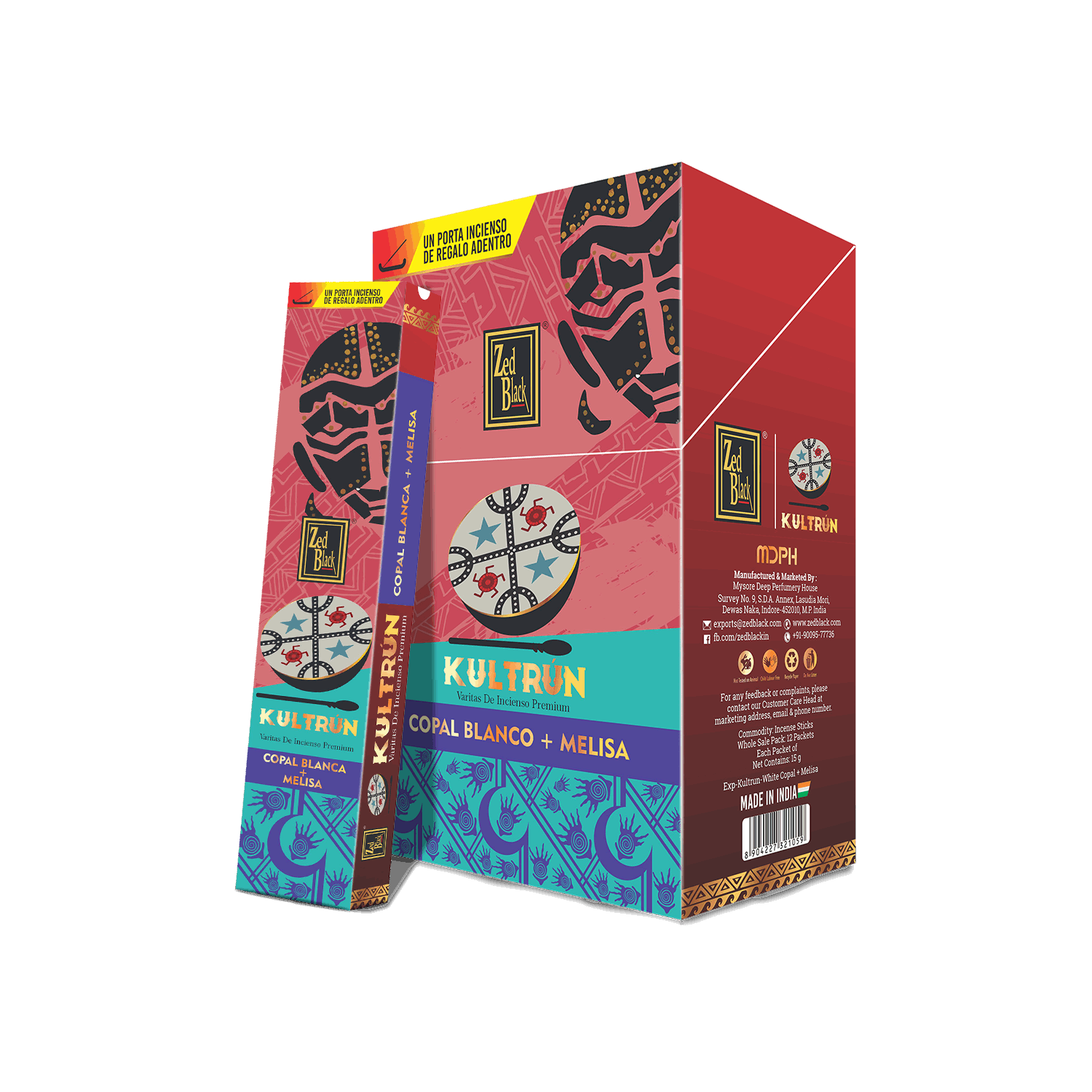 Zed Black Kultrun White Copal + Melisa 15 Gms