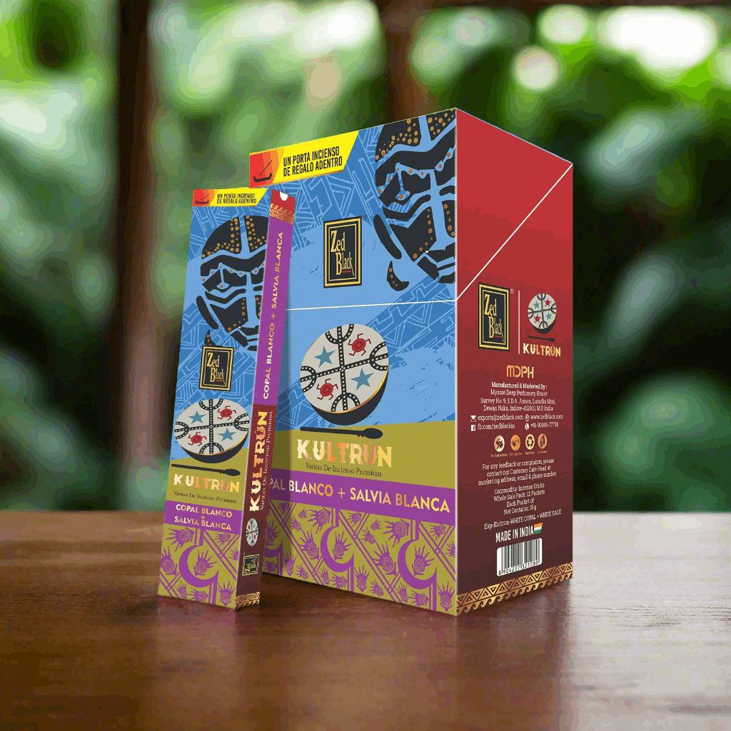 Zed Black Kultrun White Copal + White Sage 15 Gms