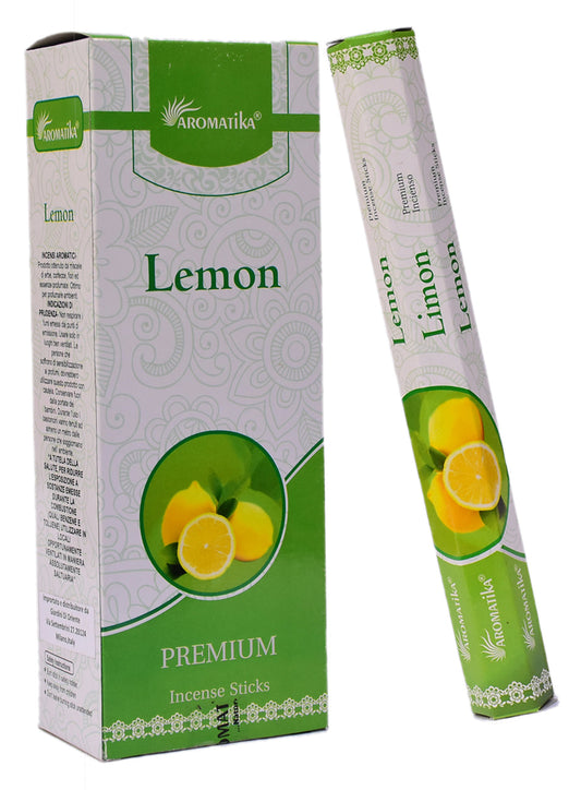 Aromatika Hexa Incense Sticks Lemon - Pack of 6 (approx. 217 gms)