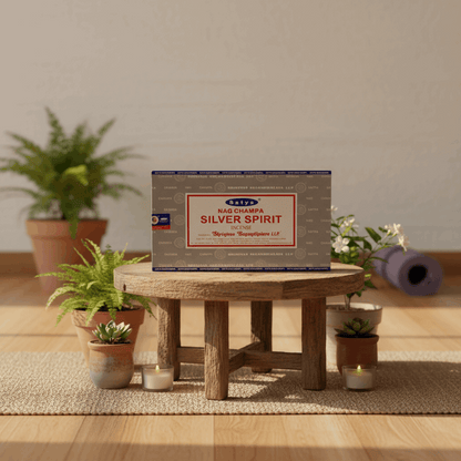 Satya Silver Spirit Incense Sticks - Box of 12 (180 gms)