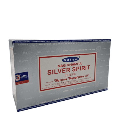 Satya Silver Spirit Incense Sticks - Box of 12 (180 gms)