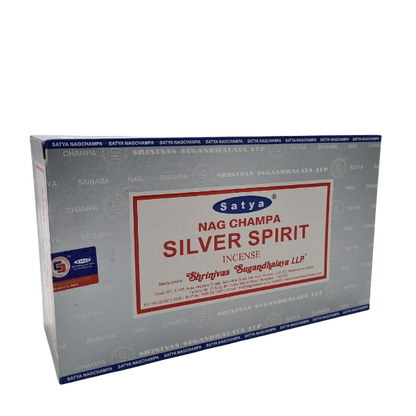 Satya Silver Spirit Incense Sticks - Box of 12 (180 gms)