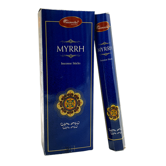 Aromatika Hexa Incense Stick Myrrh - Pack of 6 (approx. 217 gms)