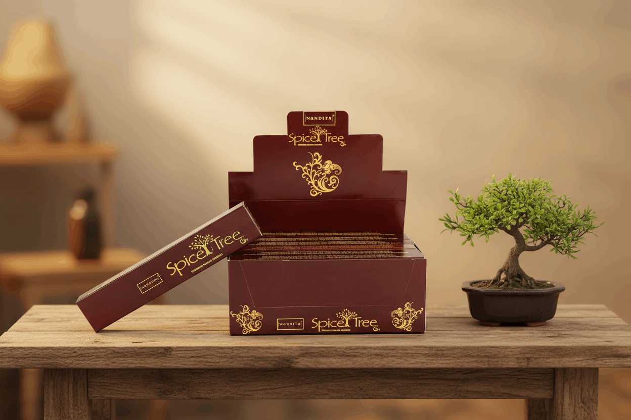 Nandita Premium Series Spice Tree Incense Sticks  - Box of 12 (180 gms)