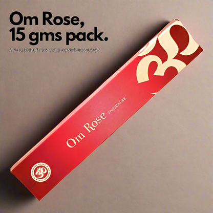 OM Rose Incense Sticks 15g (Natural Incense Sticks)