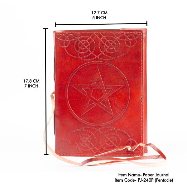 Handmade Paper Journal Pentacle 5"x7"