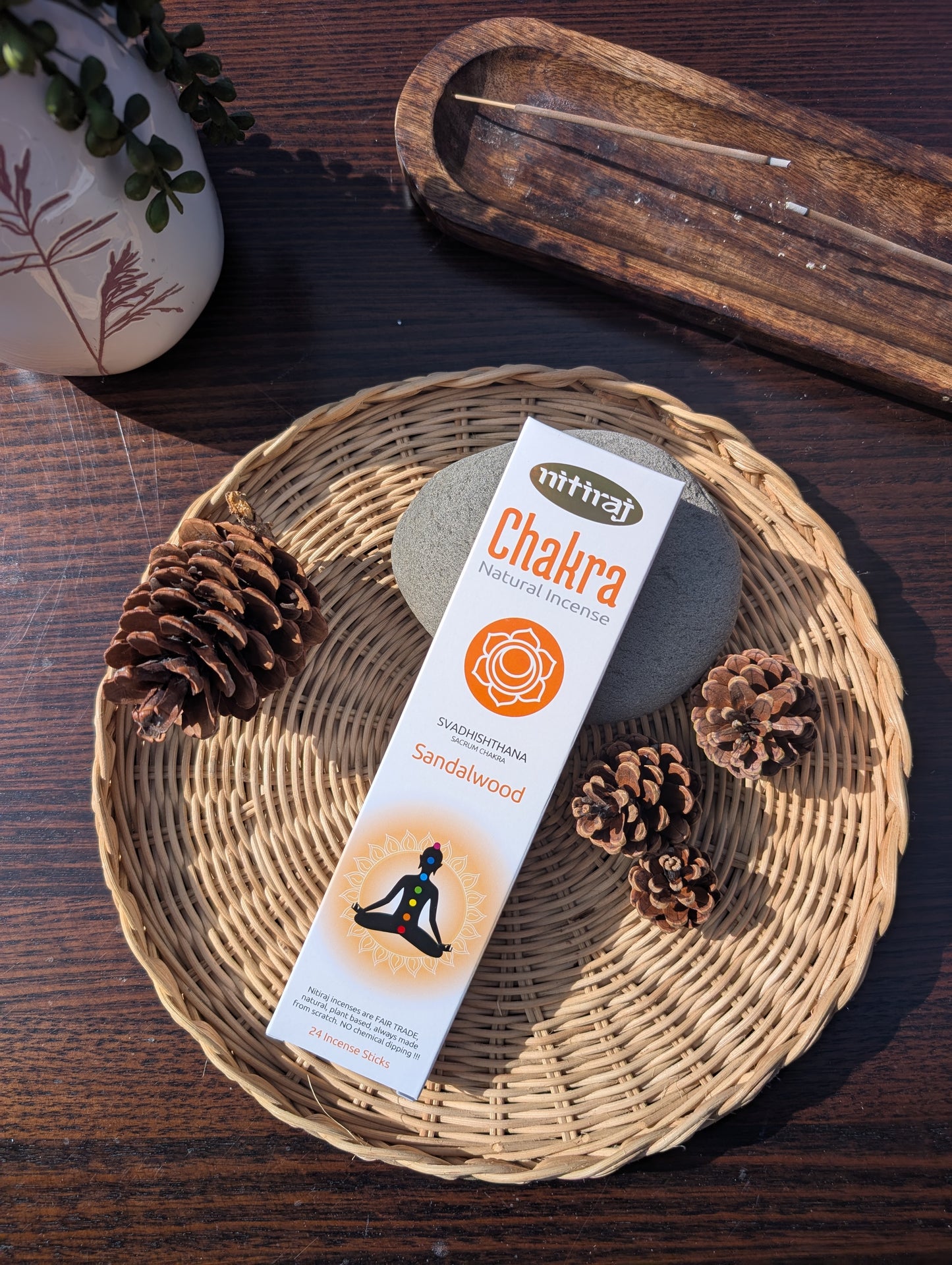 Nitiraj Sacrum Chakra Sandalwood Incense Sticks 25g