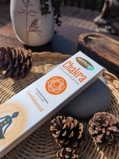 Nitiraj Sacrum Chakra Sandalwood Incense Sticks 25g