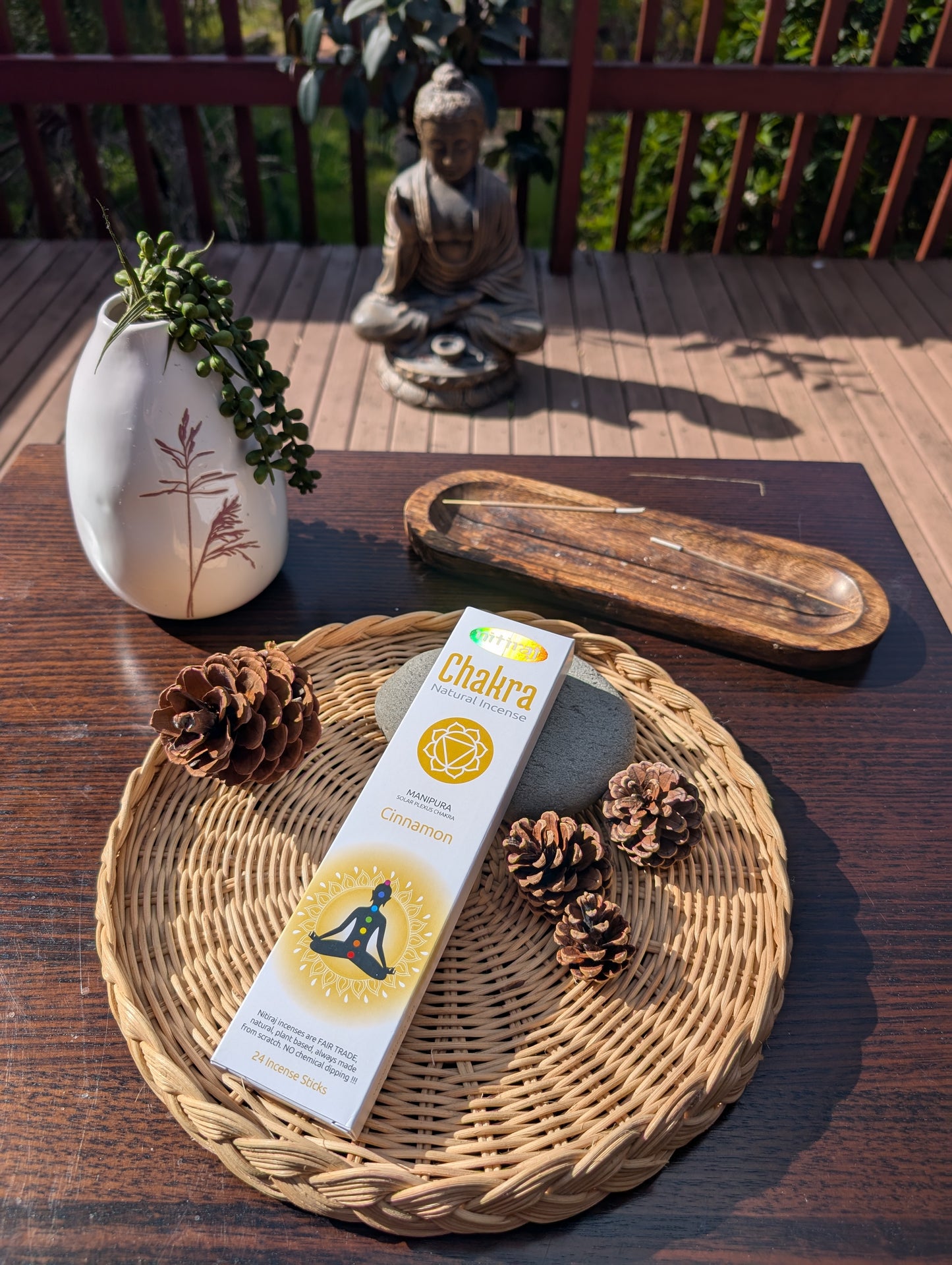 Nitiraj Solar Plexus Chakra Cinnamon Incense Sticks 25g