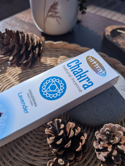 Nitiraj 3rd Eye Throat Chakra Lavender Incense Sticks 25g