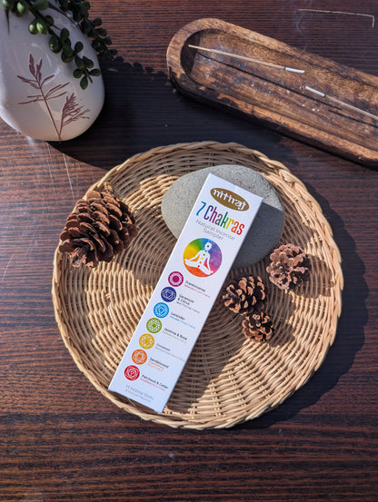 Nitiraj 7 Chakra Sampler - 14 sticks (Natural Incense Sticks)