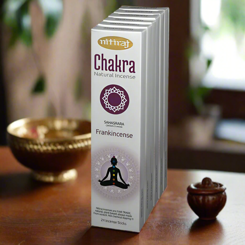 Nitiraj Crown Chakra Frankincense Incense Sticks 25g